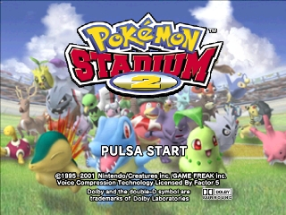 Pokemon Stadium 2 title screen for Nintendo 64